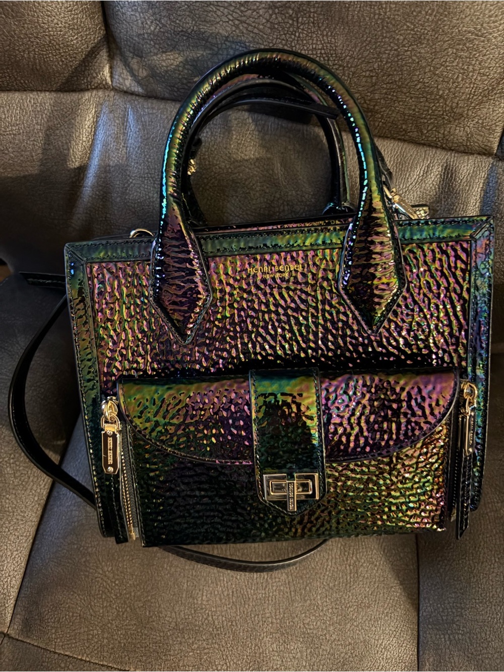 Henri Bendel Rivington Mini Petrol tote - Picture 3 of 15